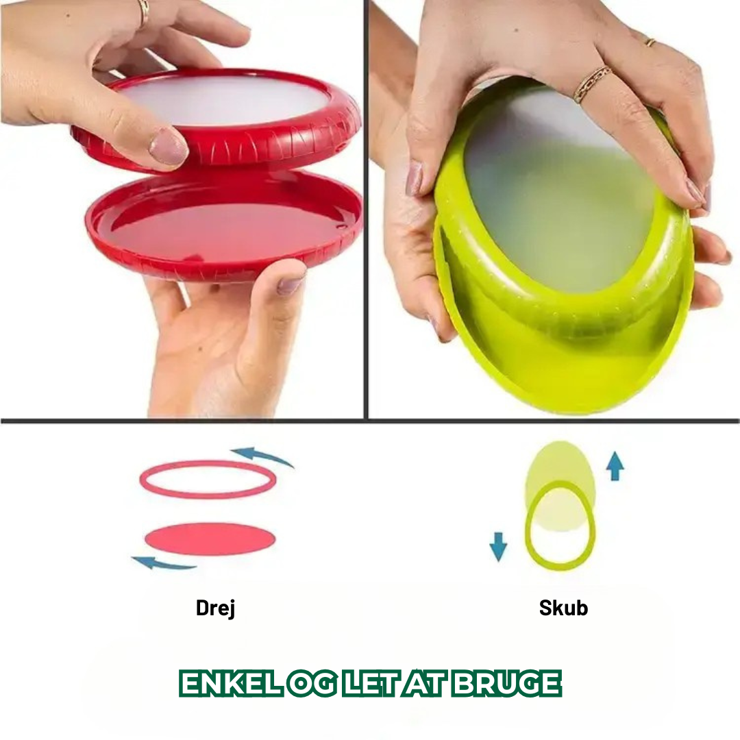 Freshie™ - Genanvendelige låg til grøntsager og frugt